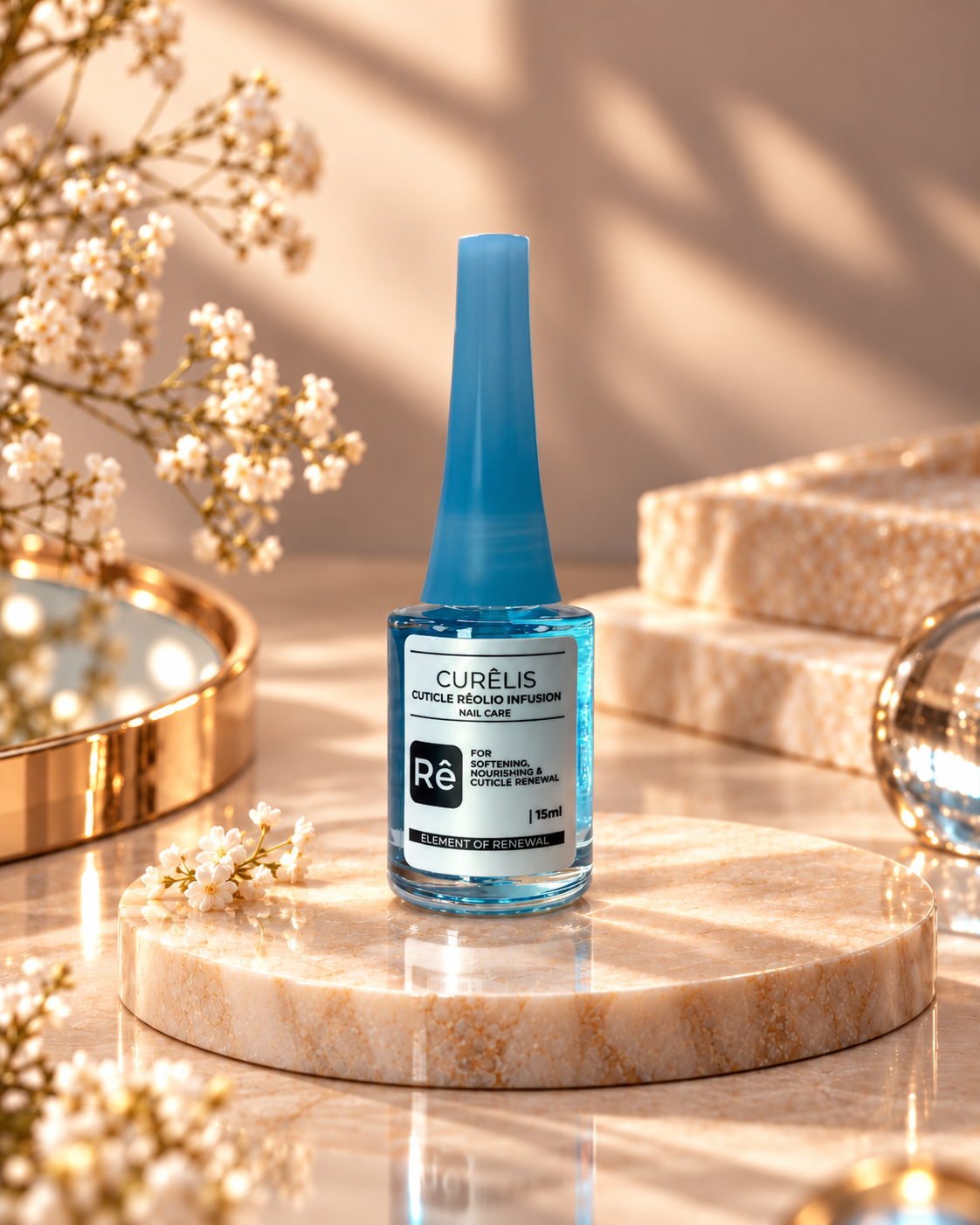 Curêlis Rêolio Infusion - Nourishing Cuticle Softening Oil Treatment with Coco Scent