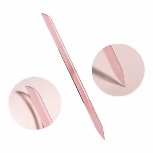 Curêlis Rêshape Crystal Duo - Precision Cuticle Smoothing & Nail Contour Refinement Tool